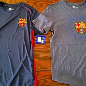 2 FC Barcelona shirts-NWT Sml and med